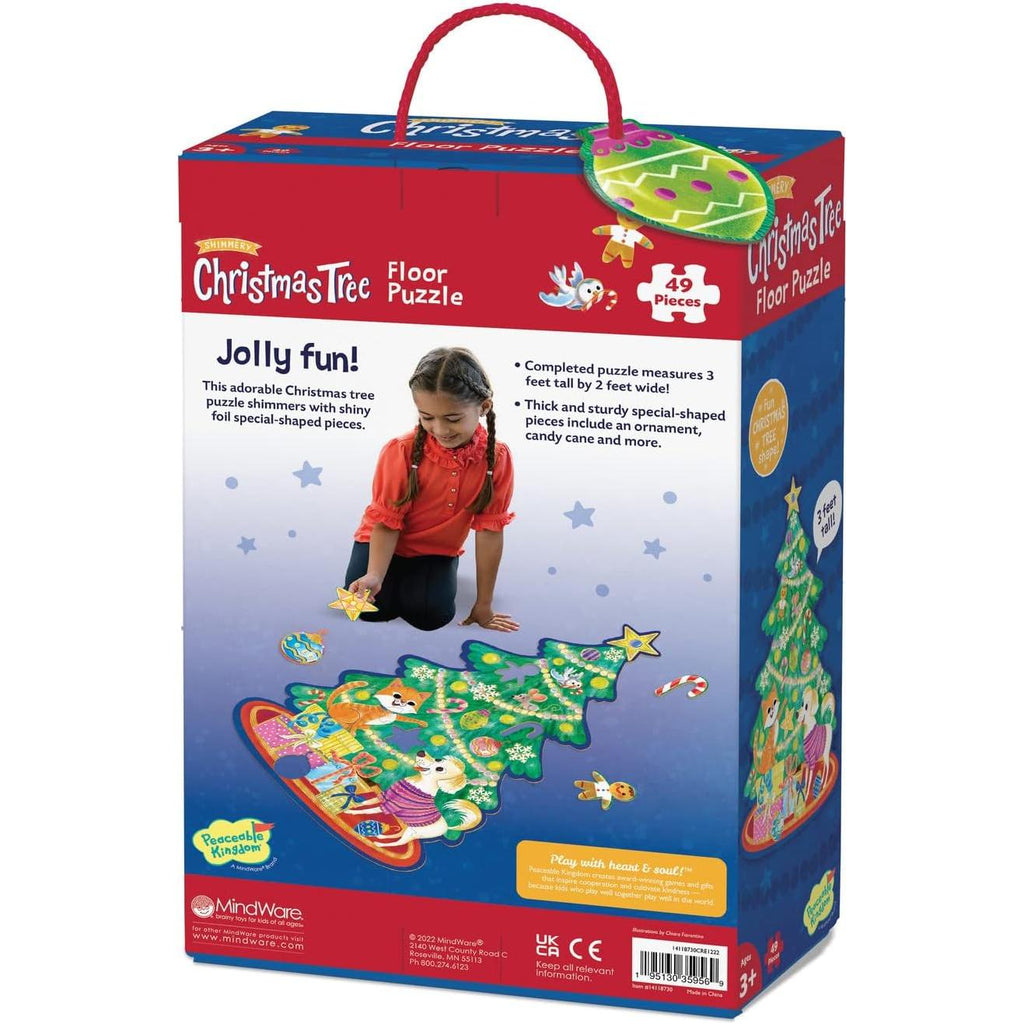 Peaceable Kingdom Puzzle Christmas Tree