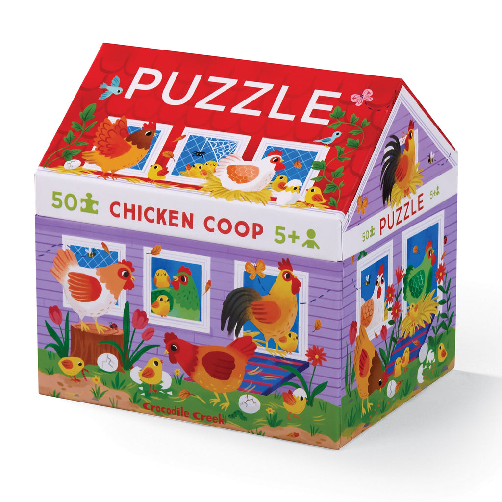 Crocodile Creek Puzzle 50 Piece Chicken Coop
