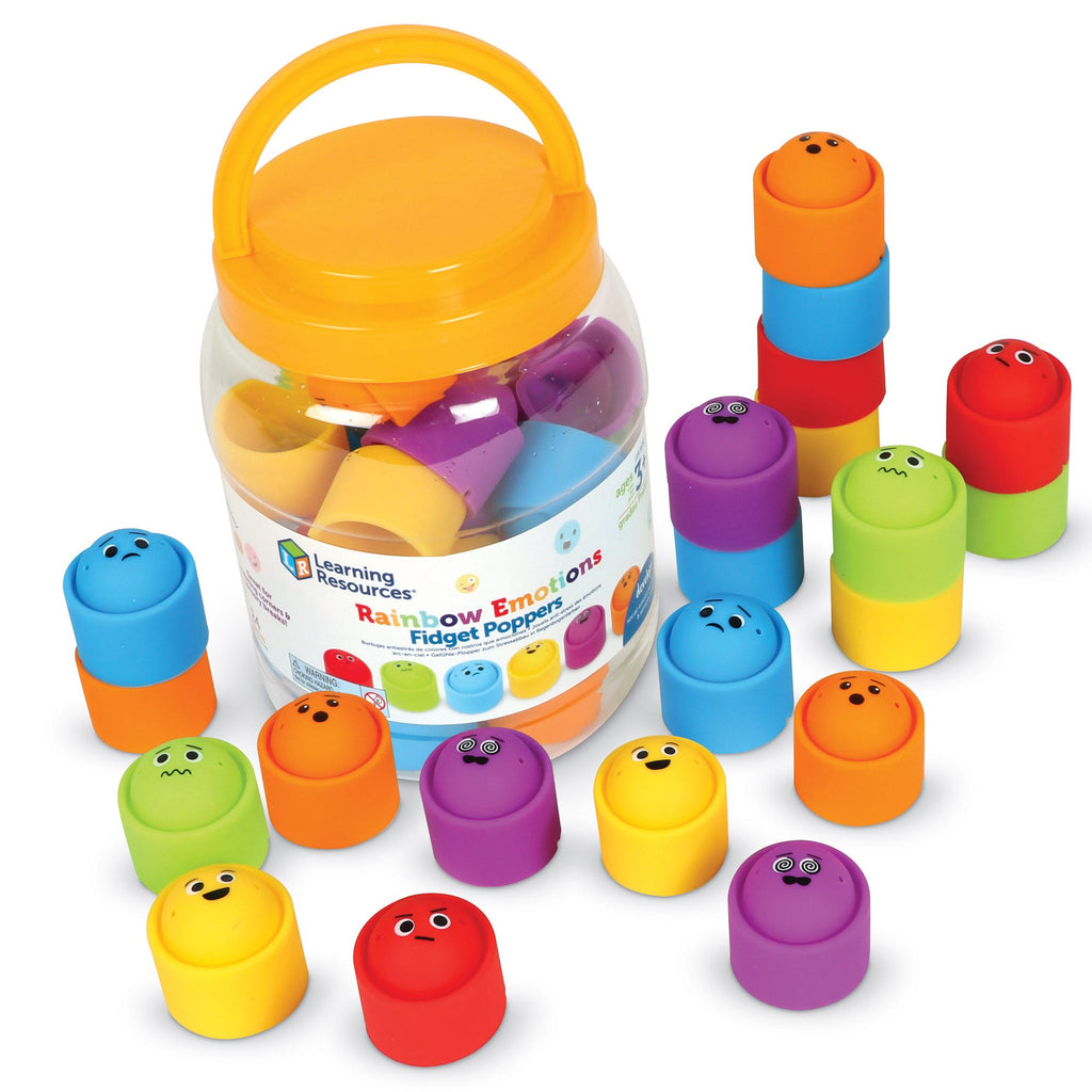 Learning Resources Rainbow Emotions Fidget Poppers Classroom Set – The ...