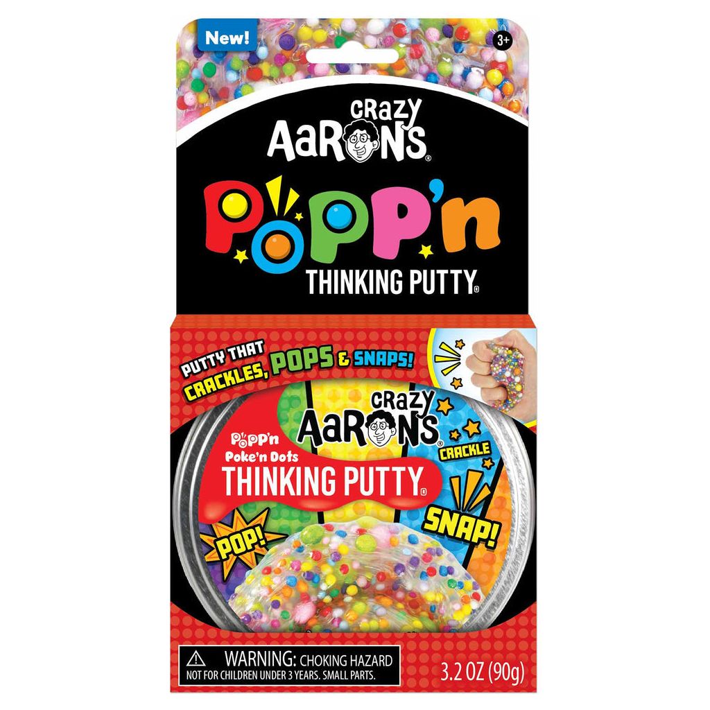 Crazy Aaron's Thinking Putty 4" Tin Poke 'n Dots