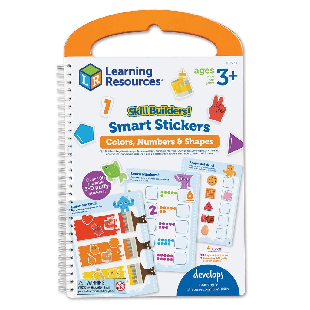 Learning Resources Skill Builders Smart Stickers Colours, Numbers and Shapes