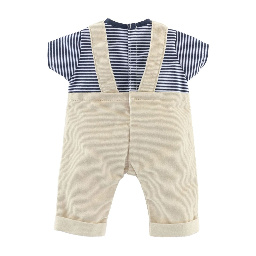 Corolle 14" Doll Outfit T-Shirt & Ecru Overalls