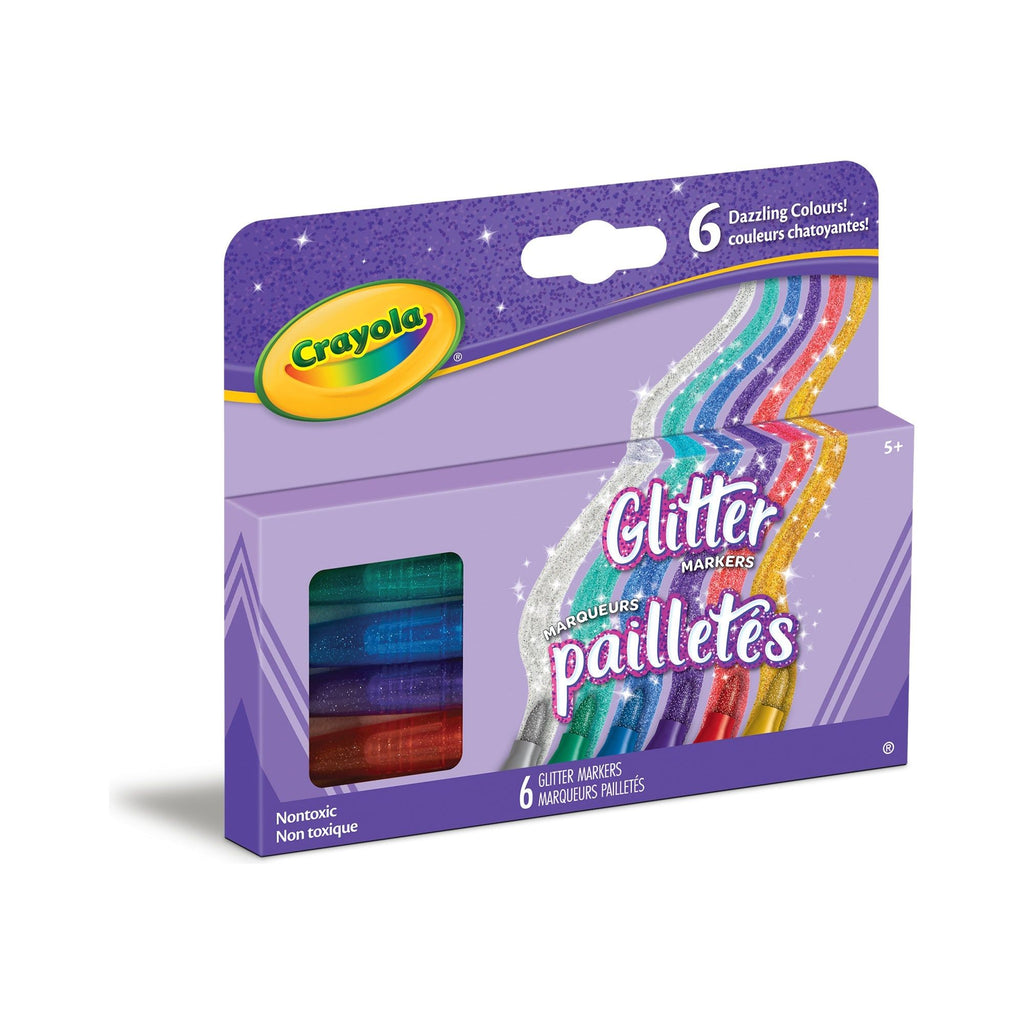 Crayola Glitter Markers Set of 6