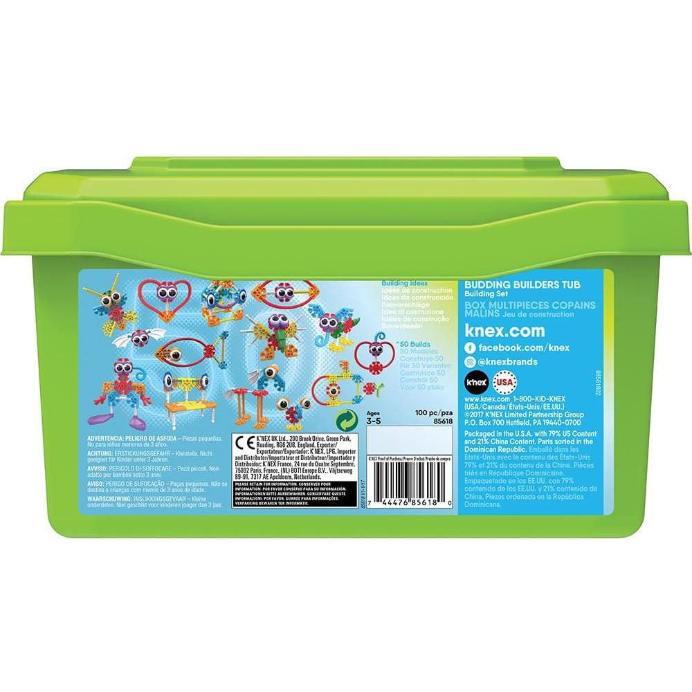 K'Nex Kid 100 Pieces Budding Builders Tub