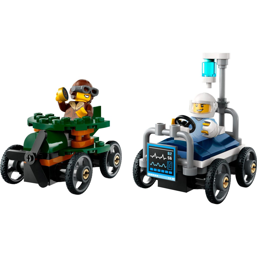 LEGO City Airplane vs. Hospital Bed Race Car Pack