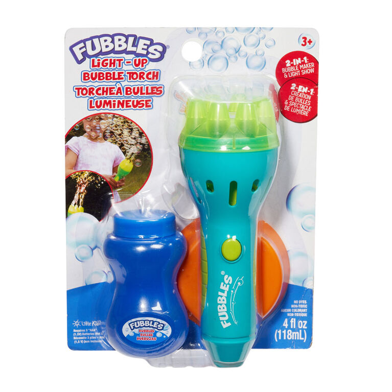 Fubbles Light Up Bubble Torch Flashlight