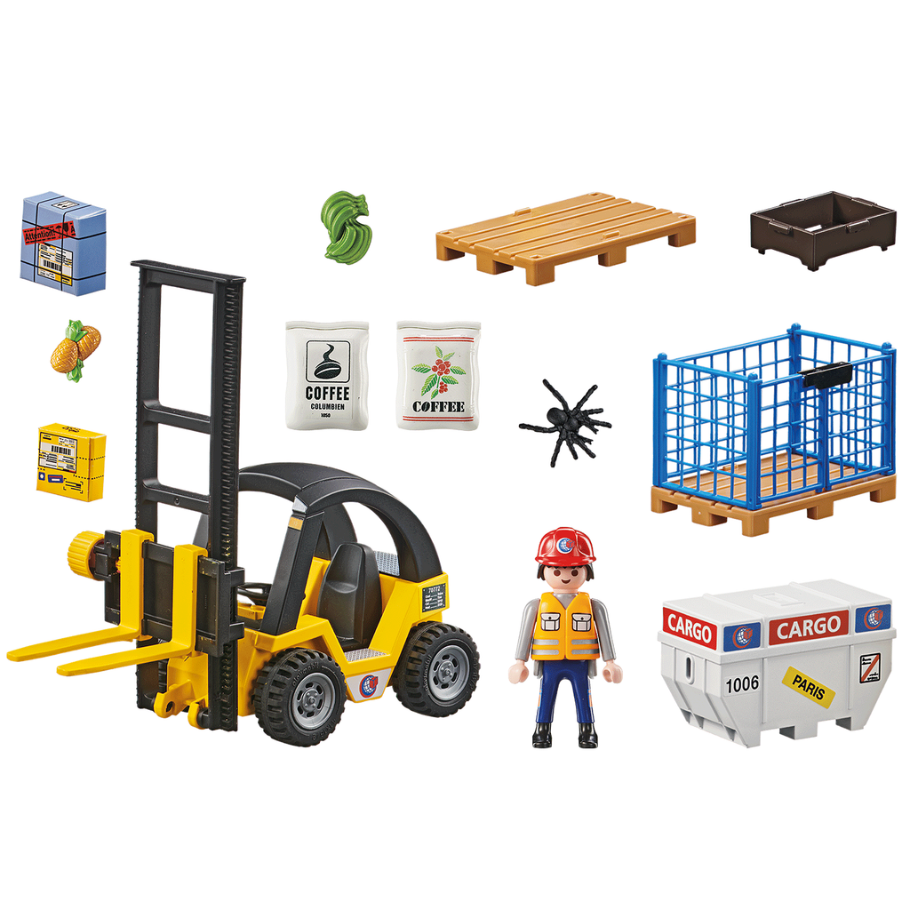 Playmobil my Life Forklift Truck with Cargo