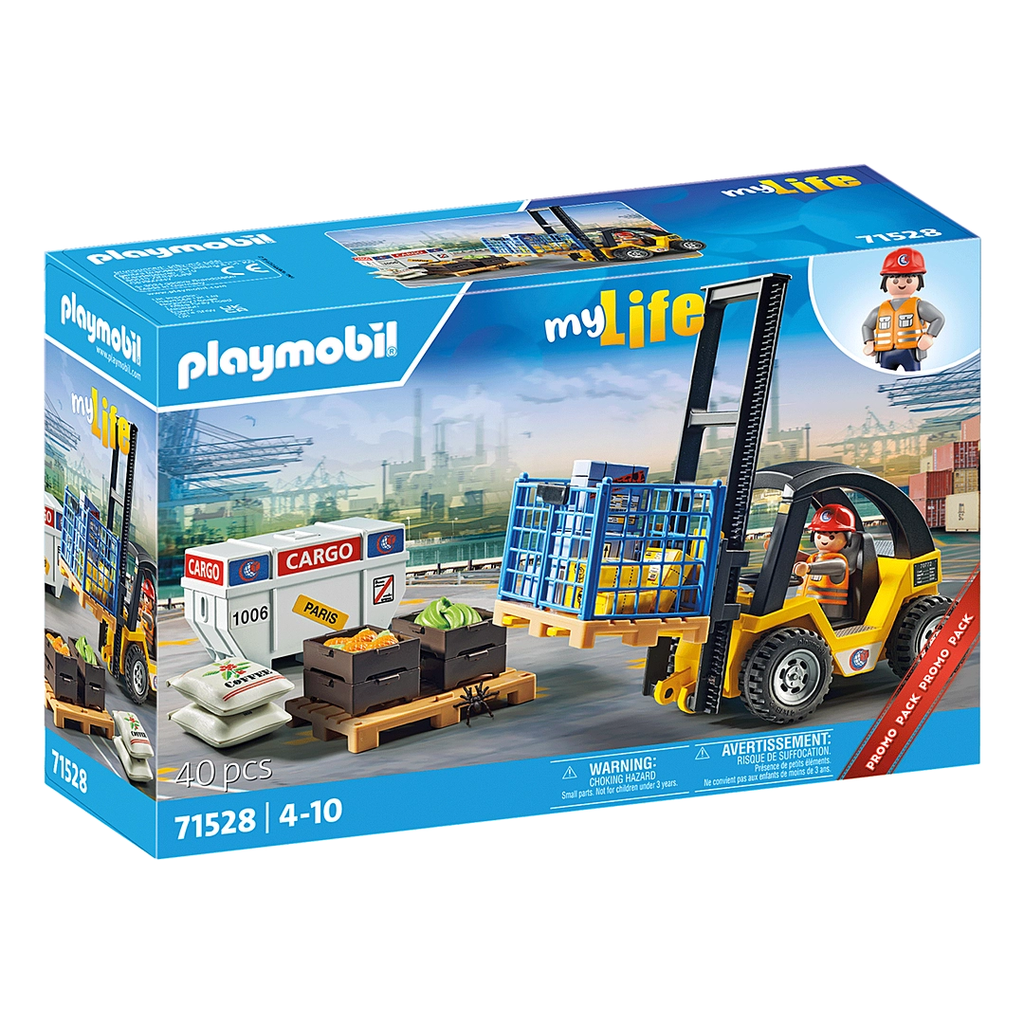 Playmobil my Life Forklift Truck with Cargo