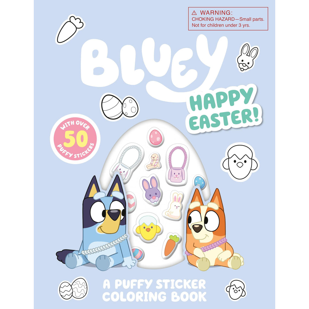 Bluey: Happy Easter! A Puffy Sticker Colouring Book