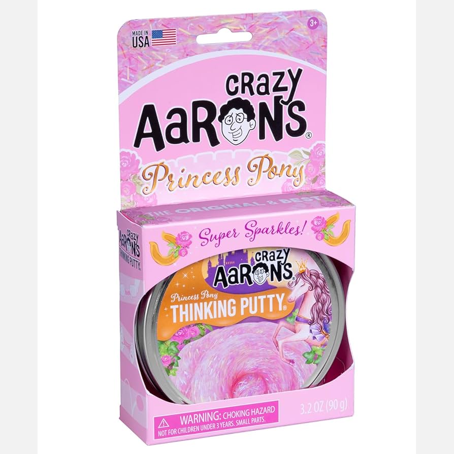 Crazy Aaron's Thinking Putty 4" Tin Princess Pony