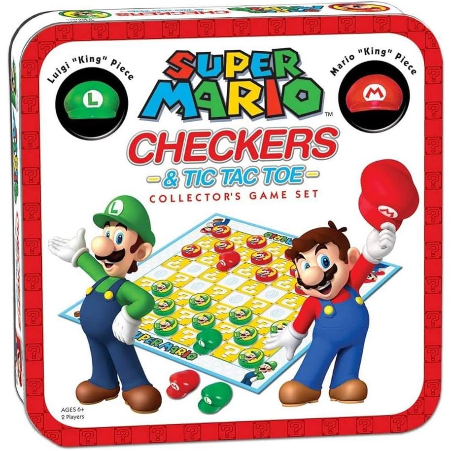 Super Mario Tic Tac Toe Checkers