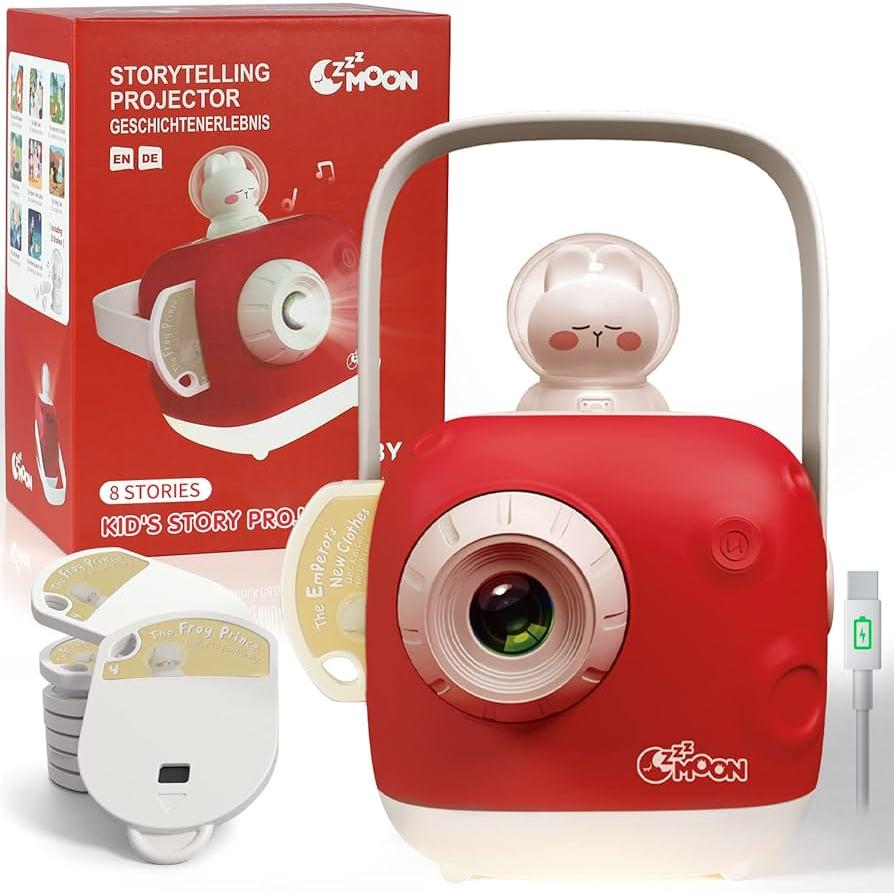 ZzzMOON Story Projector Red