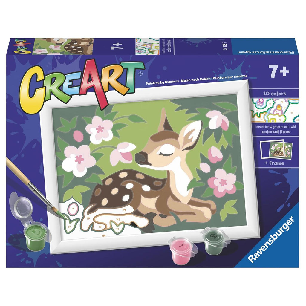 CreArt Paint by Number Floral Fawn
