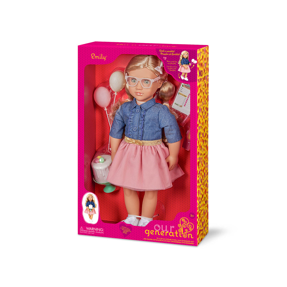 Our Generation 18" Doll Emily the Party Planner