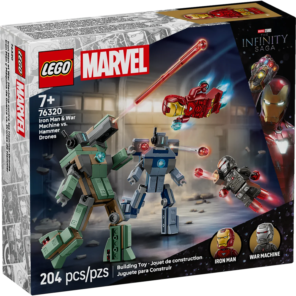 LEGO Super Heroes Marvel Iron Man & War Machine vs. Hammer Drones
