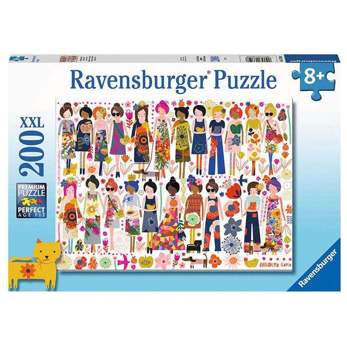 Ravensburger 200 Piece Puzzle Flowers and Friends