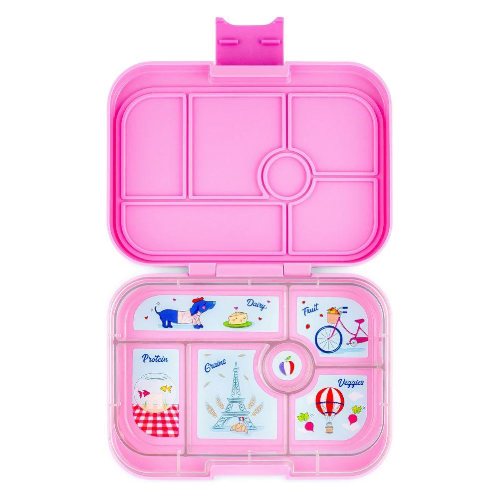 Yumbox Original 6 Compartment Fifi Pink with Paris Tray