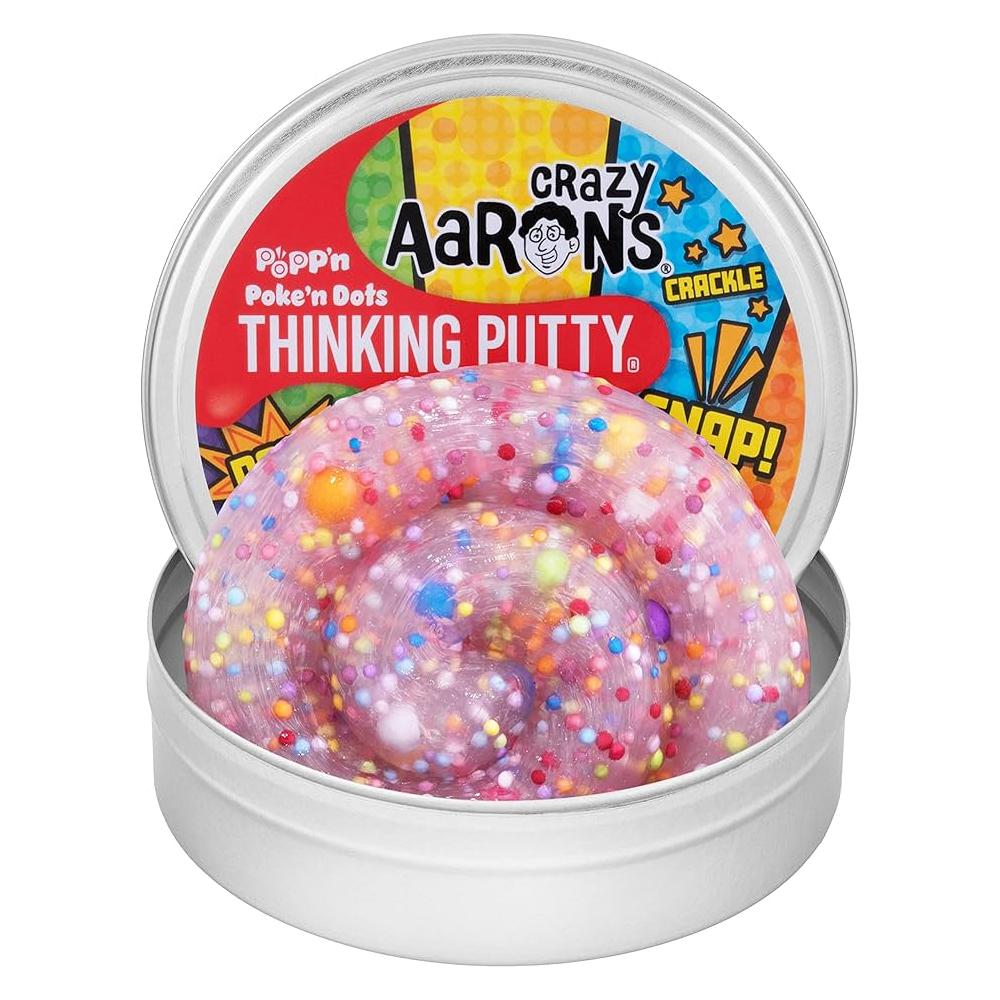 Crazy Aaron's Thinking Putty 4" Tin Poke 'n Dots