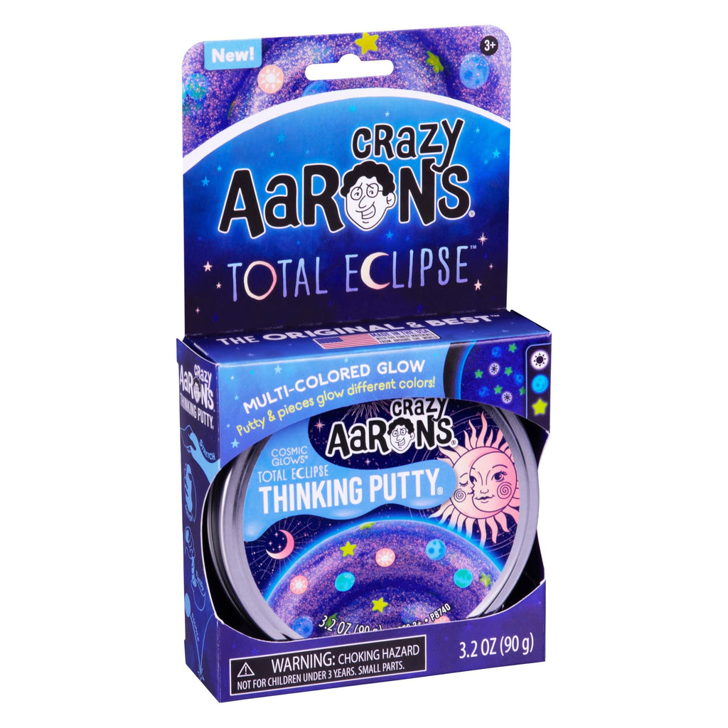 Crazy Aaron's Thinking Putty 4" Tin Total Eclipse