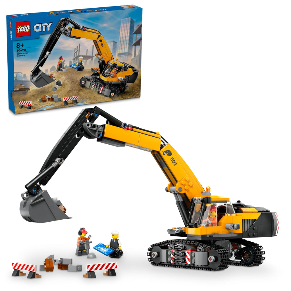 LEGO City Yellow Construction Excavator