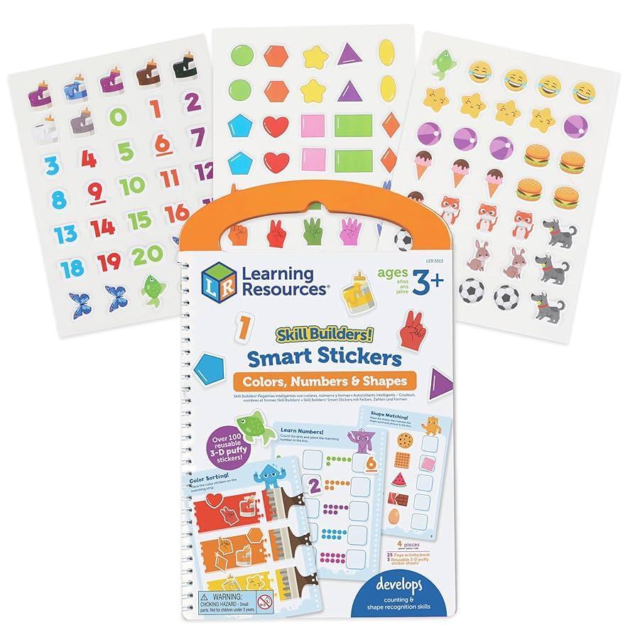 Learning Resources Skill Builders Smart Stickers Colours, Numbers and Shapes