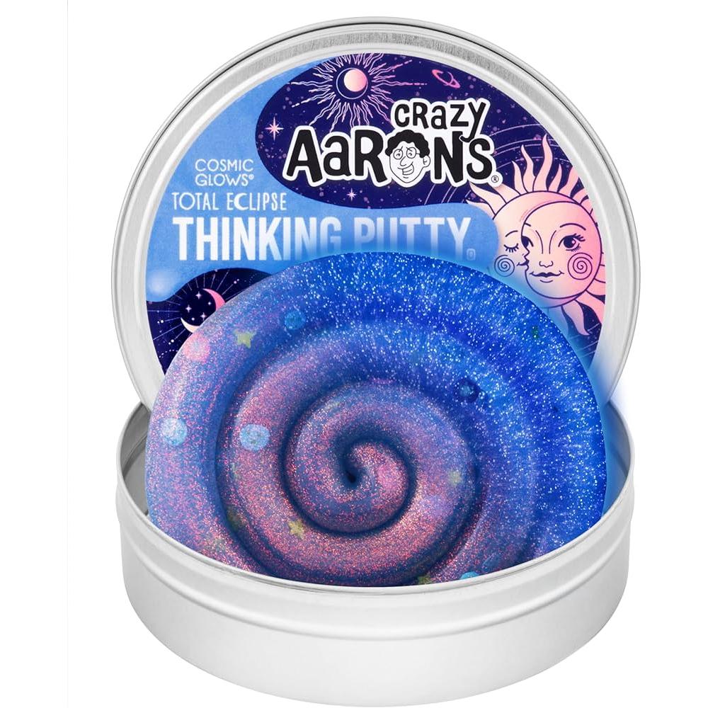 Crazy Aaron's Thinking Putty 4" Tin Total Eclipse