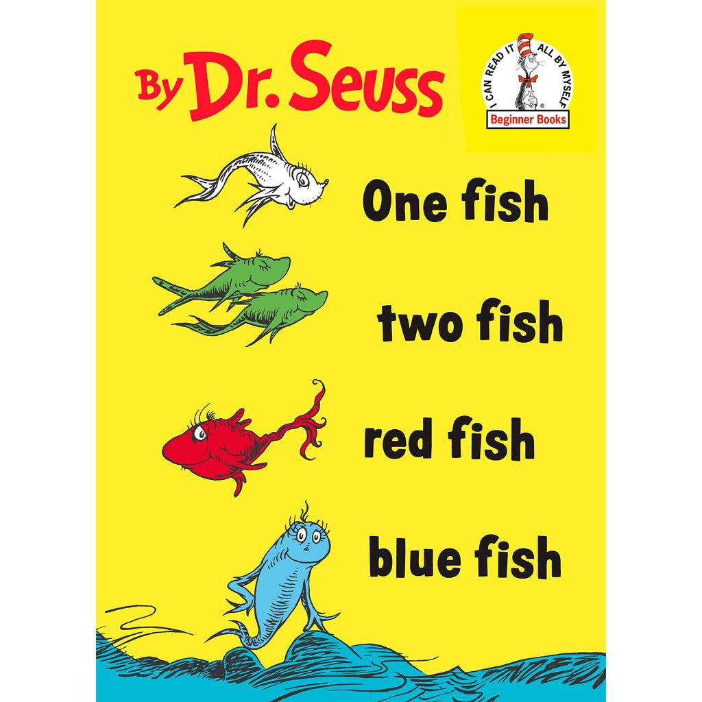 Dr. Seuss One Fish Two Fish Red Fish Blue Fish Book