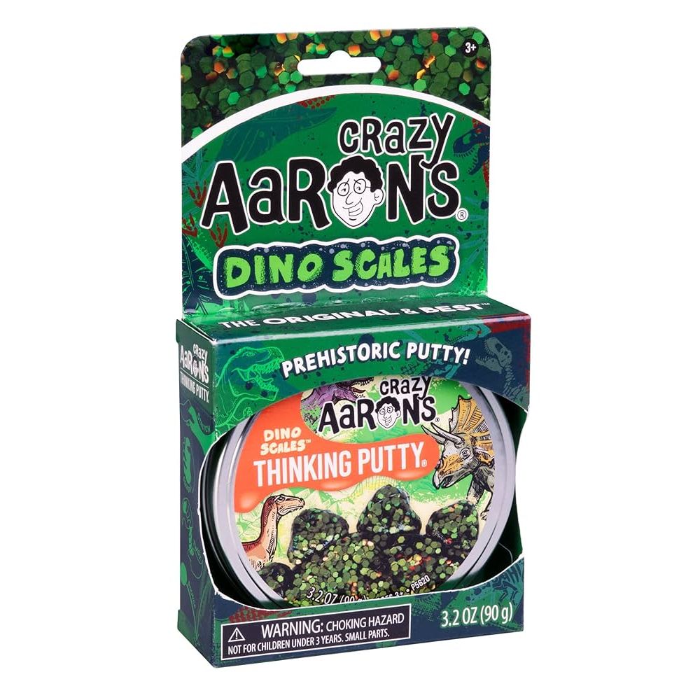 Crazy Aaron's Thinking Putty 4" Tin Dino Scales