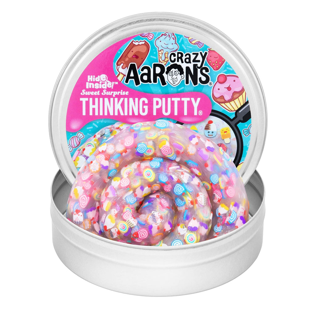 Crazy Aaron's Thinking Putty 4" Tin Hide Inside! Sweet Surprise