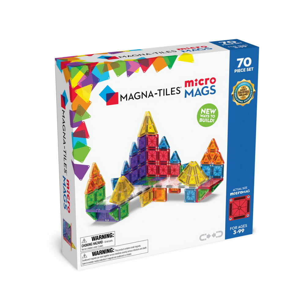 Magna-Tiles microMAGS 70 Piece Deluxe Set