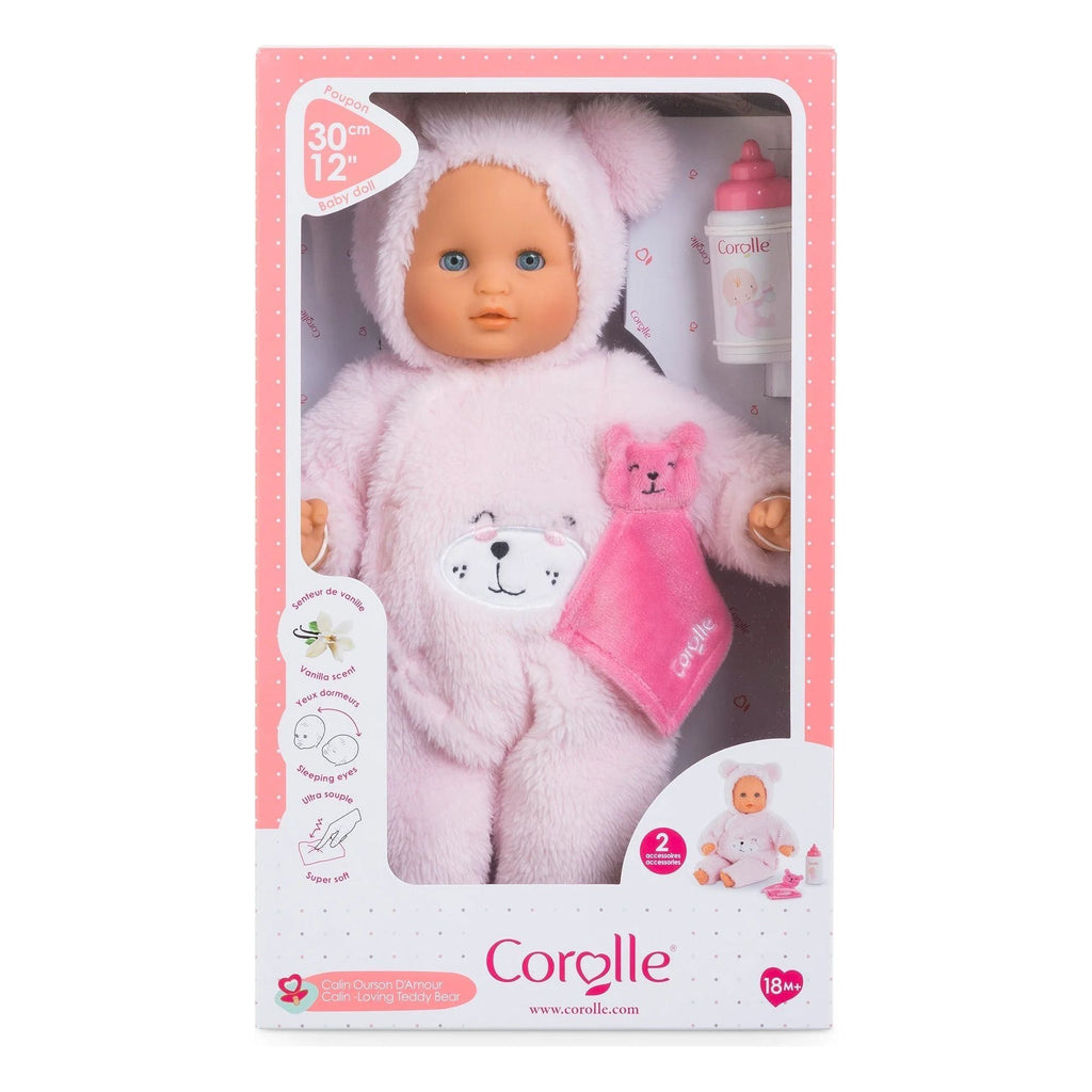 Corolle Calin 12" Baby Doll Loving Teddy Bear