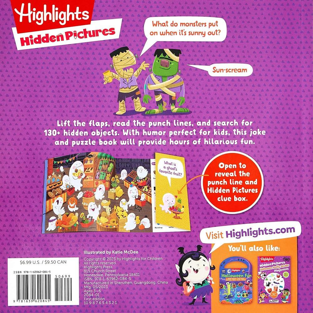 Highlights Hidden Pictures My First Lift-the-Flap Halloween Jokes