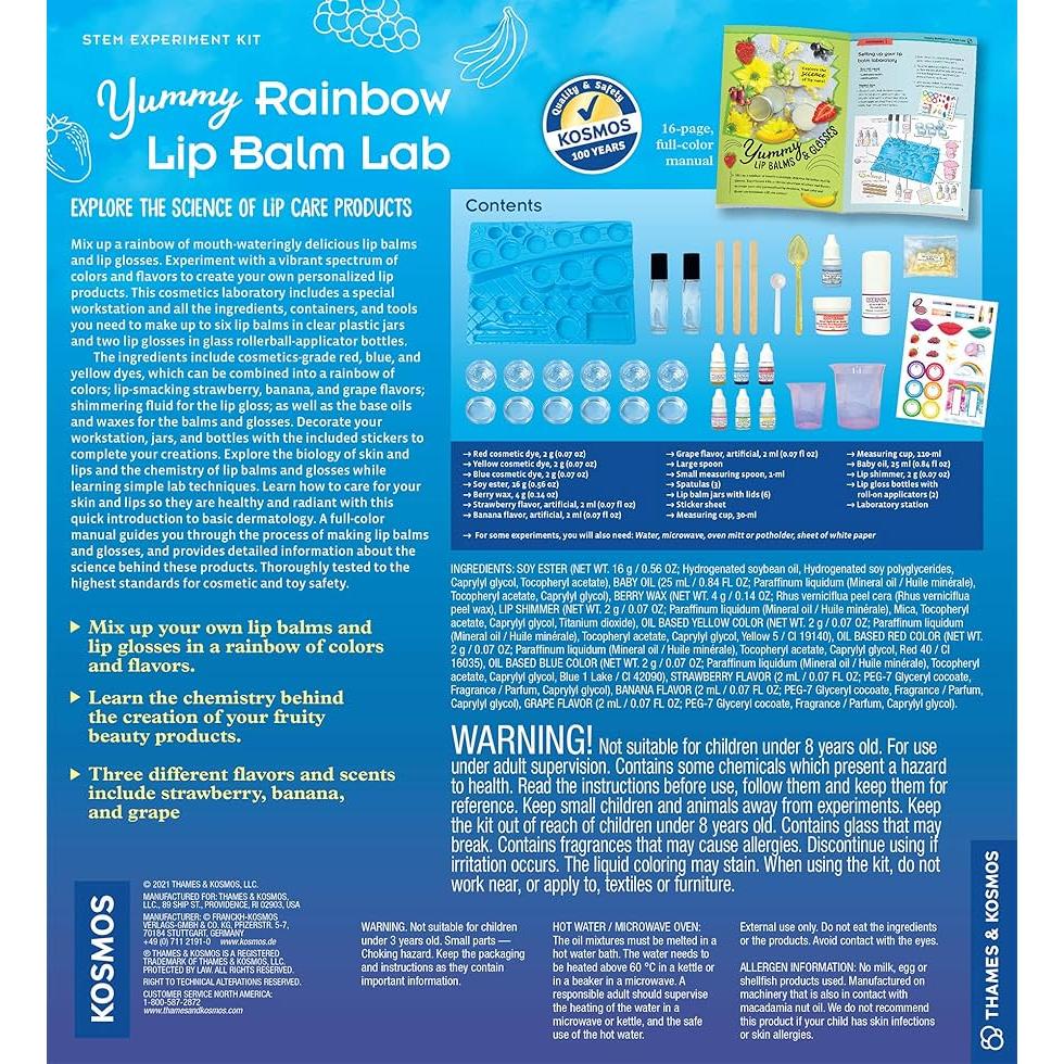 Thames & Kosmos Yummy Rainbow Lip Balm Lab