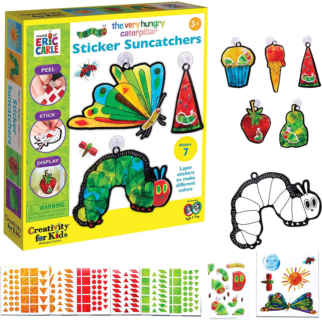 Creativity for Kids The Very Hungry Caterpillar Sticker Suncatchers
