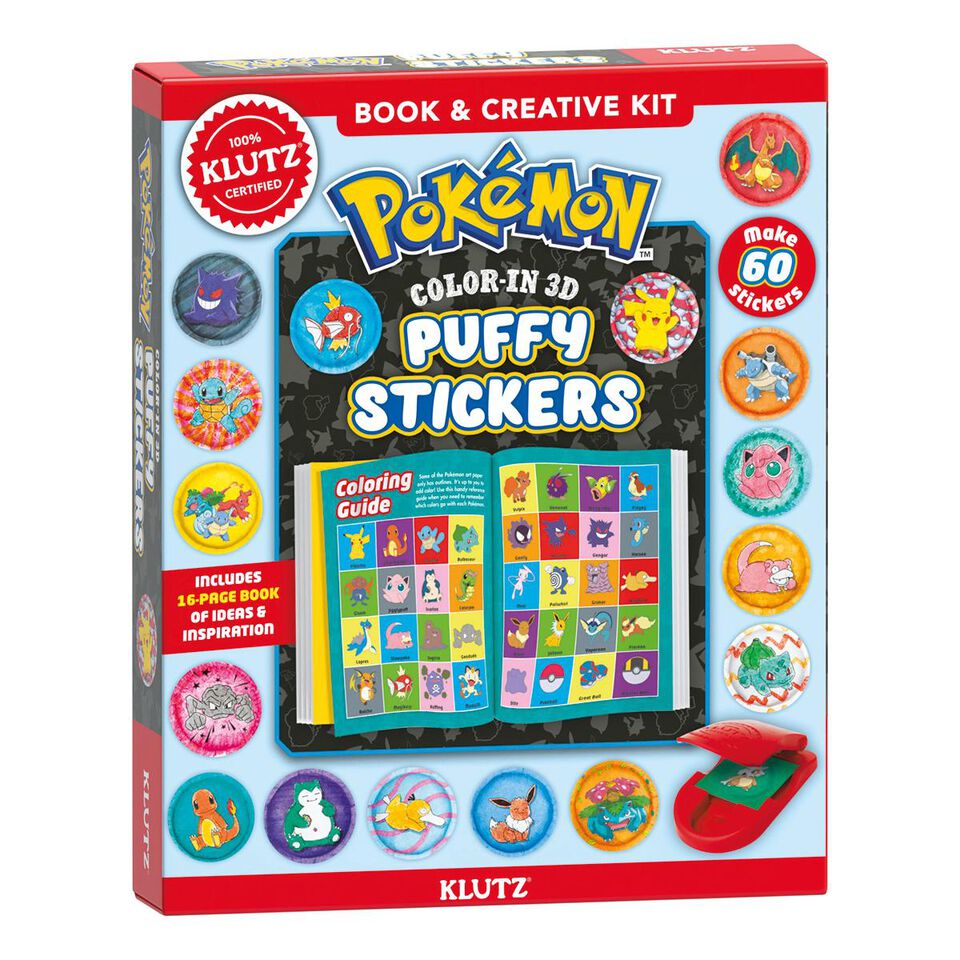 Klutz Pokemon Colour-In 3D Stickers