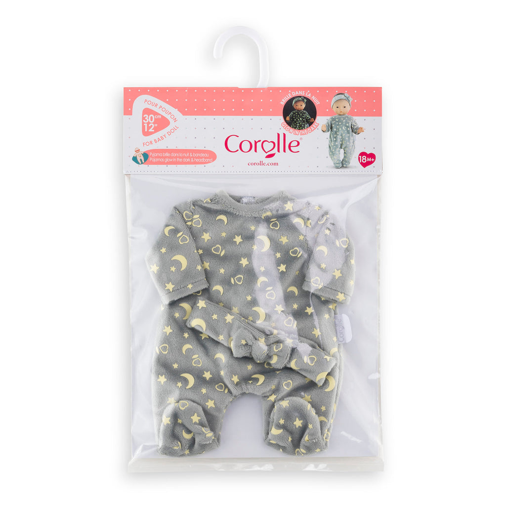 Corolle 12" Doll Outfit Glow in the Dark Pajamas