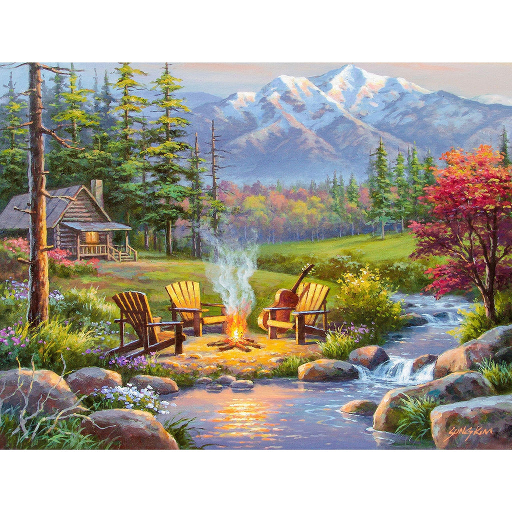 Ravensburger 750 Piece Puzzle Large Format Riverside Living Room 16445