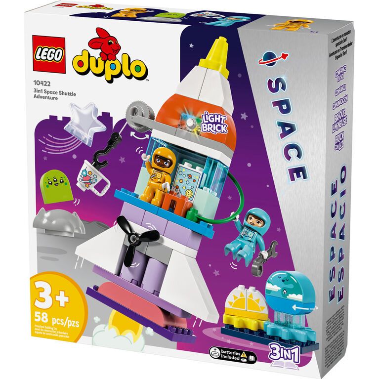 LEGO Duplo 3 in 1 Space Shuttle Adventure 10422