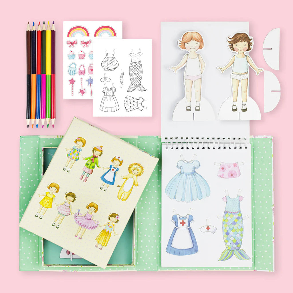 Tiger Tribe Paper Dolls Kit Vintage