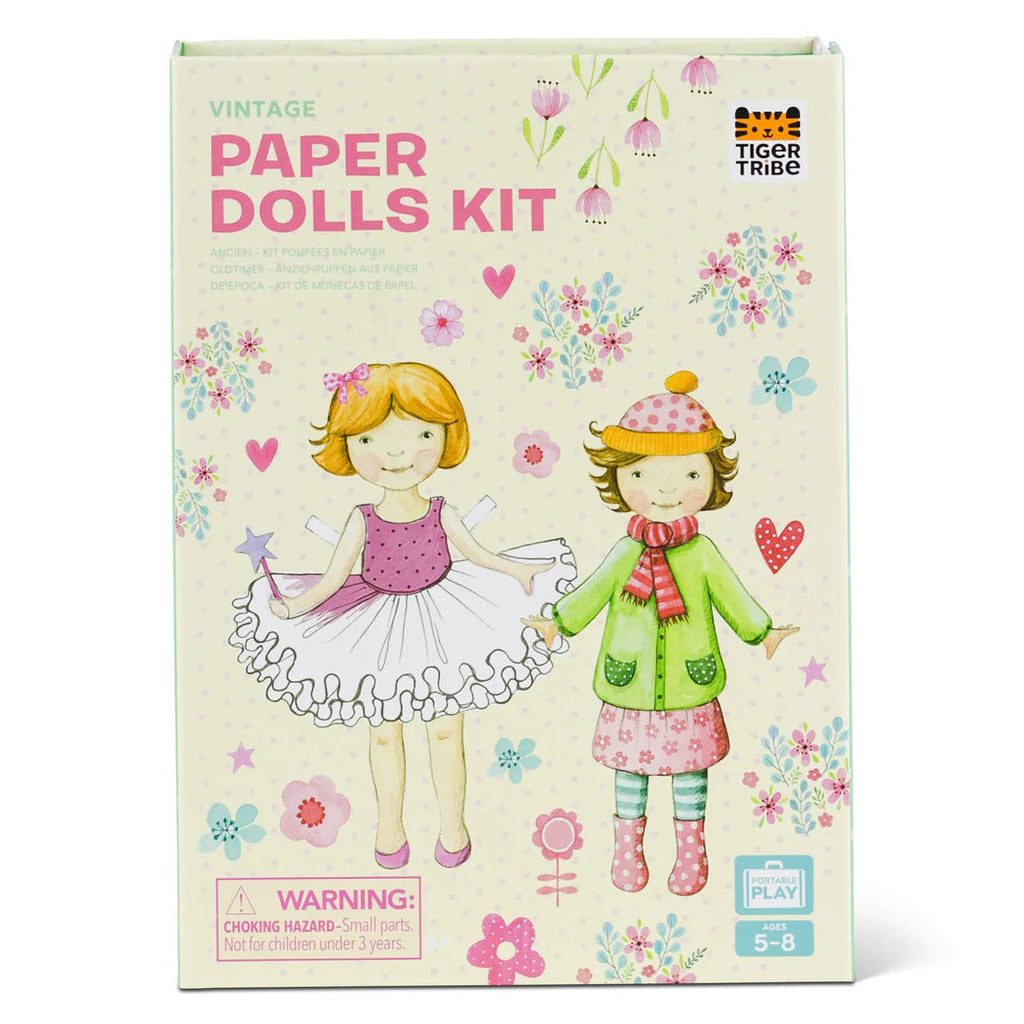 Tiger Tribe Paper Dolls Kit Vintage