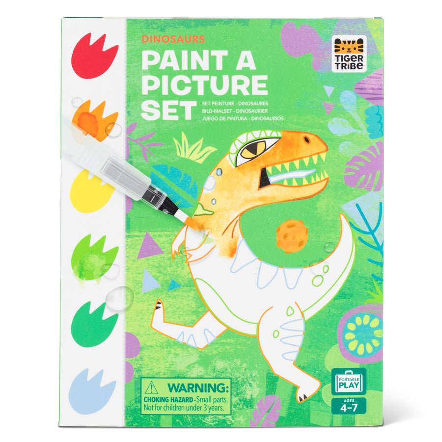 Tiger Tribe Paint-A-Picture Set Dinosaurs