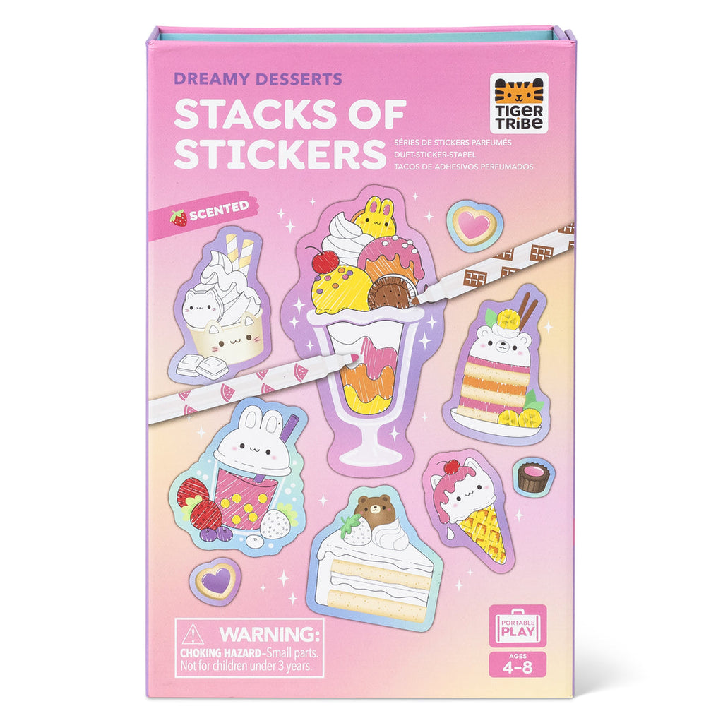 Tiger Tribe Scented Stacks of Stickers Dreamy Desserts