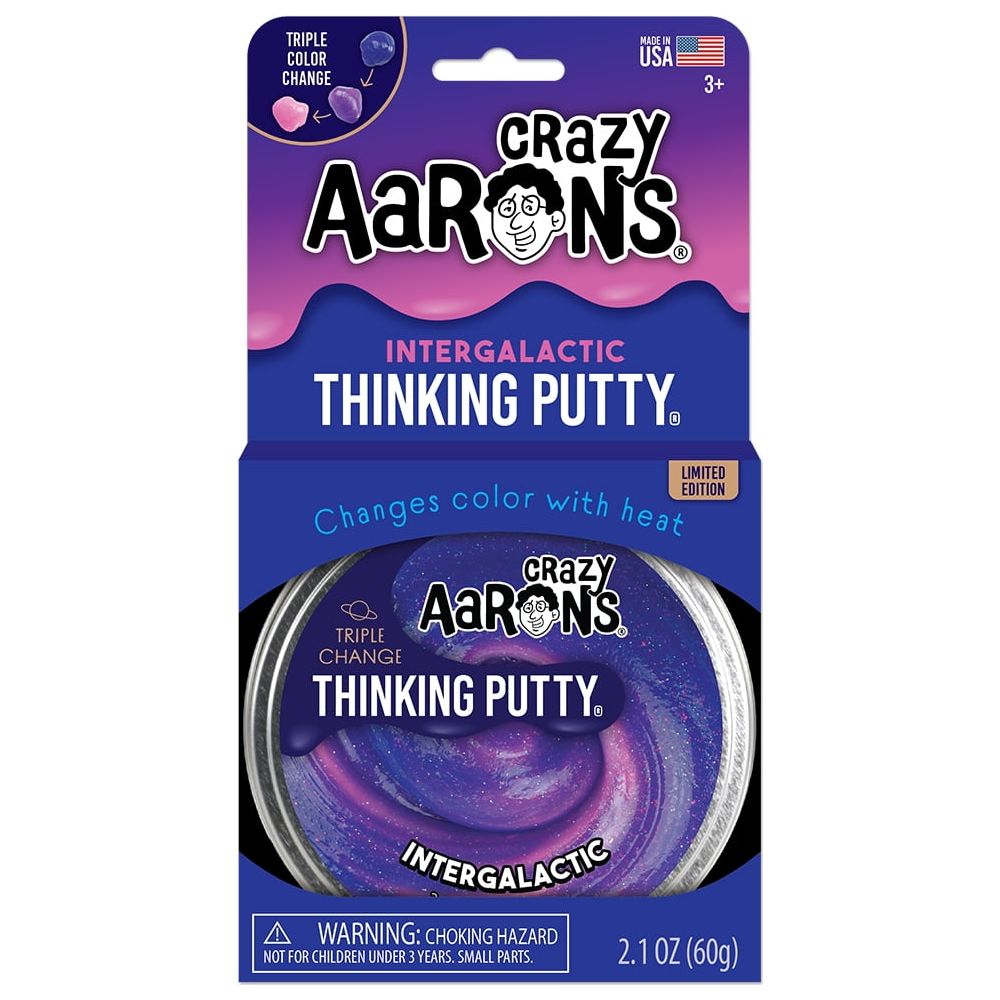 Crazy Aaron's Thinking Putty 4" Tin Intergalactic