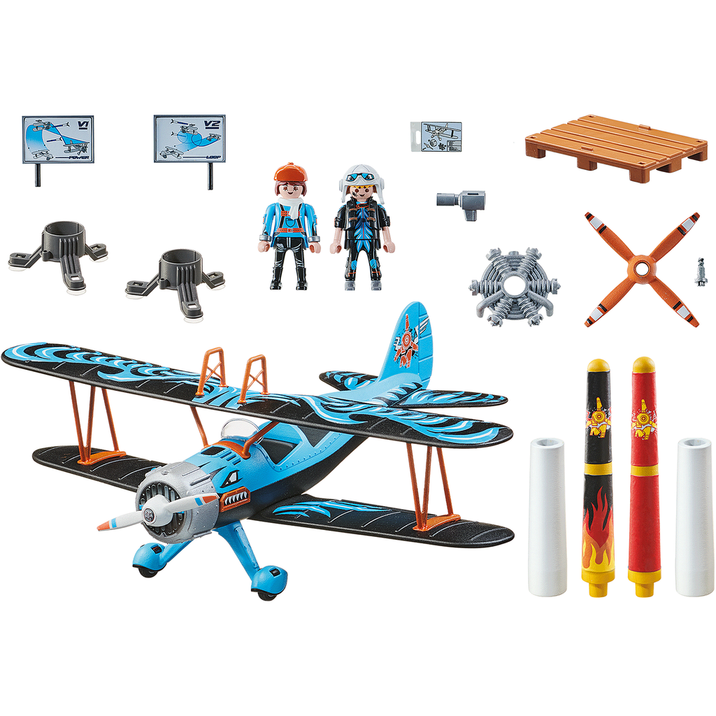 Playmobil City Air Stunt Show Phoenix Biplane