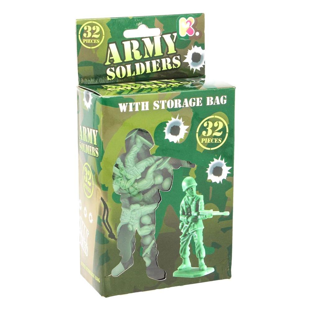 Army Soldiers with Bag