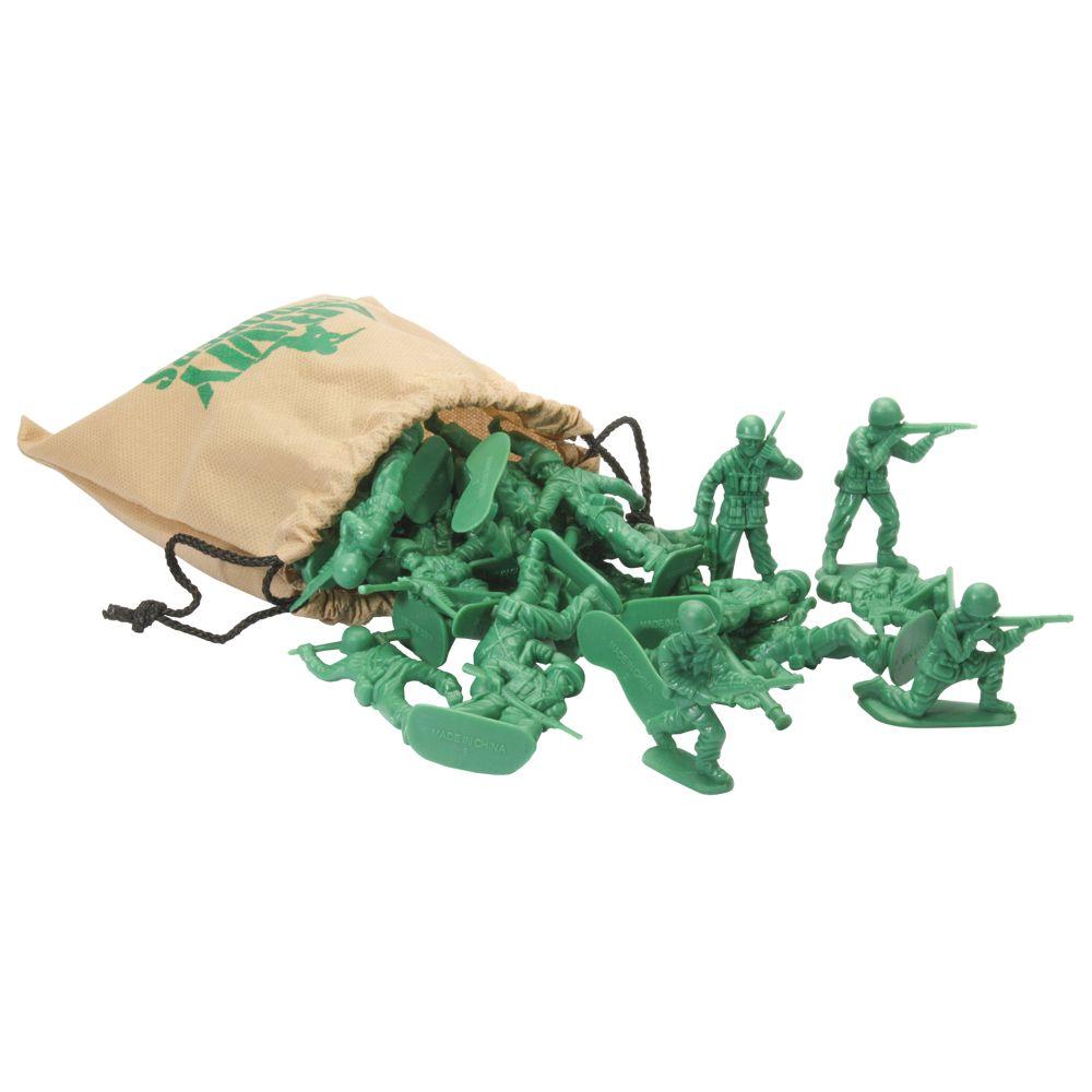 Army Soldiers with Bag