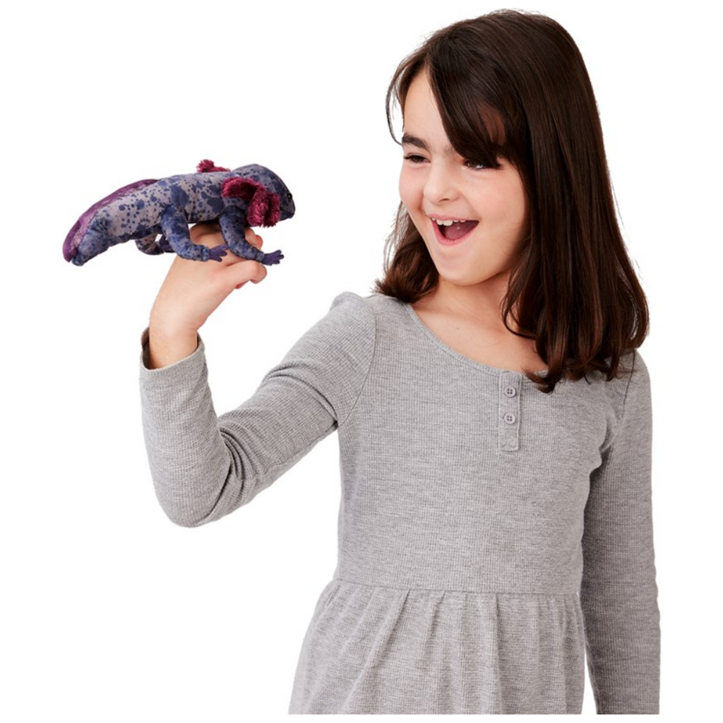Folkmanis Black Axolotl Puppet