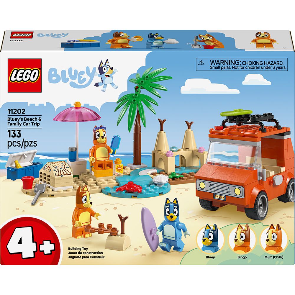 LEGO DUPLO Bluey's Beach & Family Car Trip