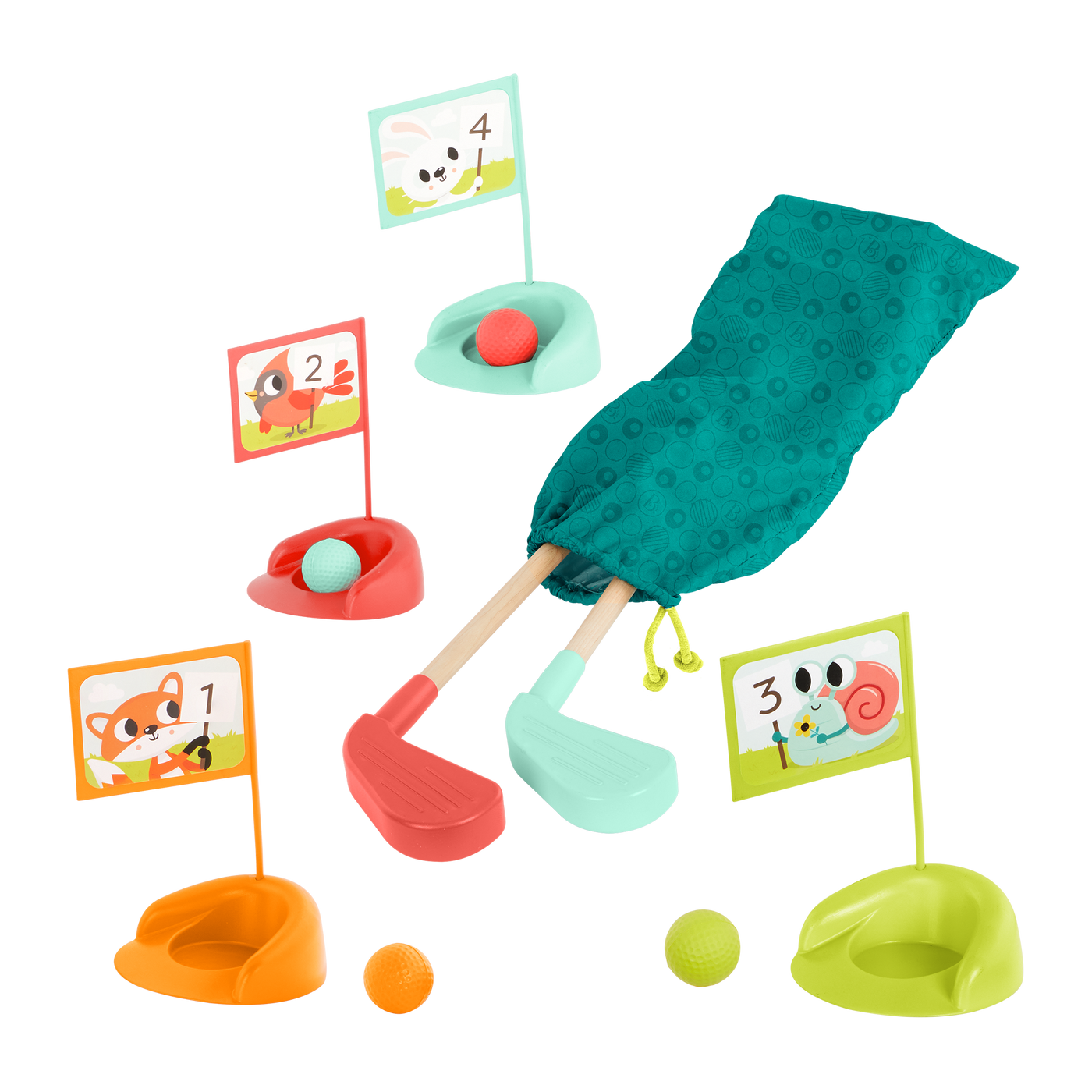 B. toys Toy Golf Set Hole in Fun