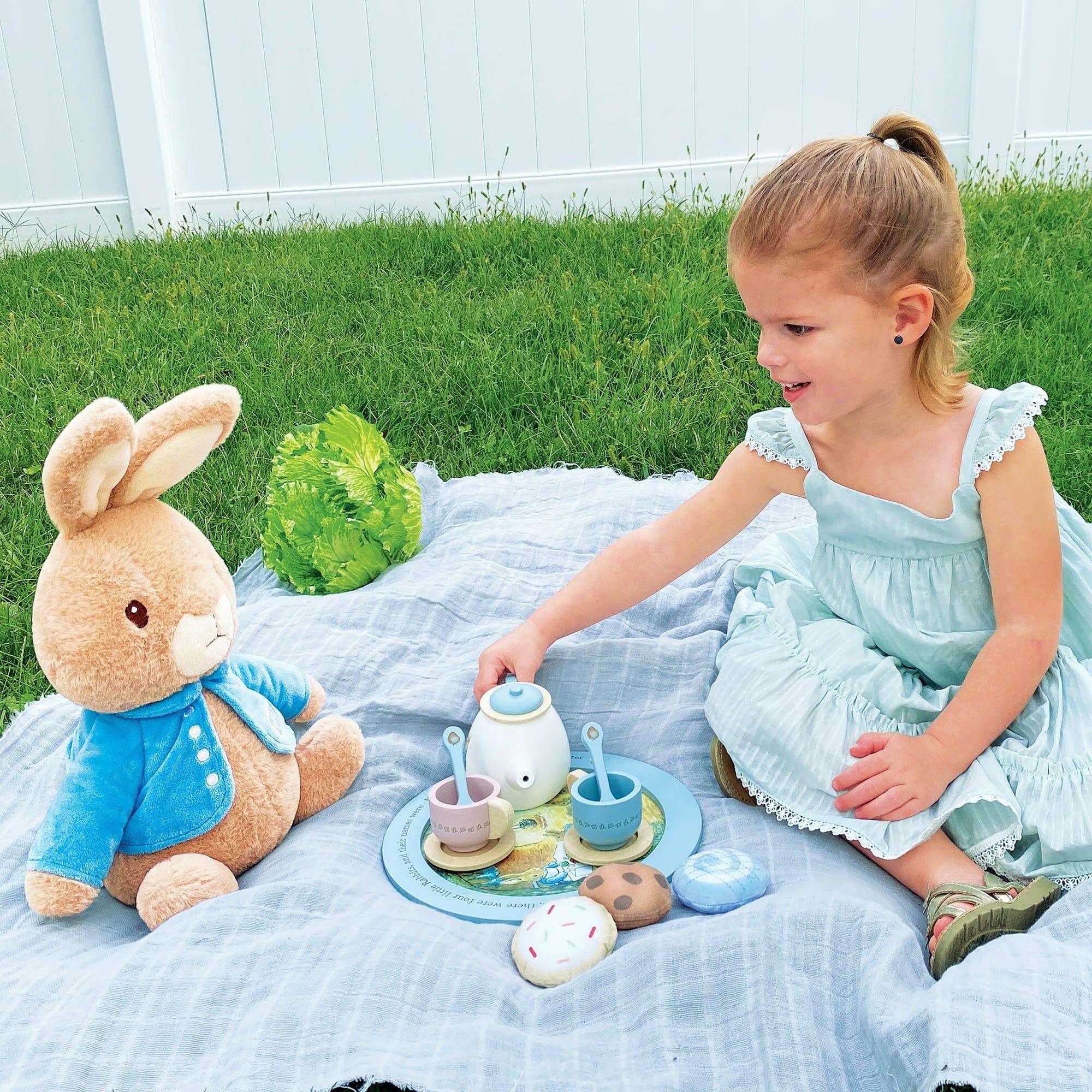 Beatrix Potter Peter Rabbit 11 Piece Wooden Tea Set – The Rocking Horse ...